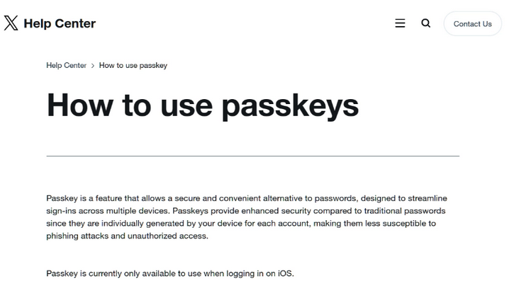 丹巴苹果维修店铺分享iOS用户如何通过通行密钥(Passkey)登录 